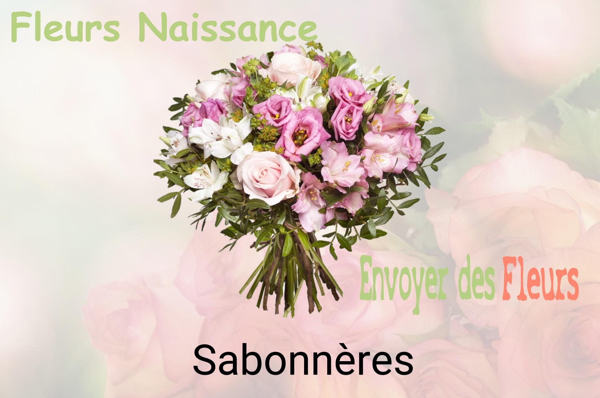 Bouquet de fleurs de naissance livré à Sabonnères